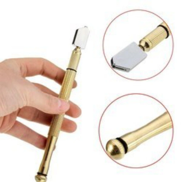 Metal glass Cutter (Gold Colour)