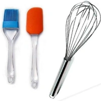 Sptula Brush , Heat Resistant Material And Mixer 