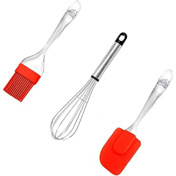 Sptula Brush , Heat Resistant Material And Mixer 