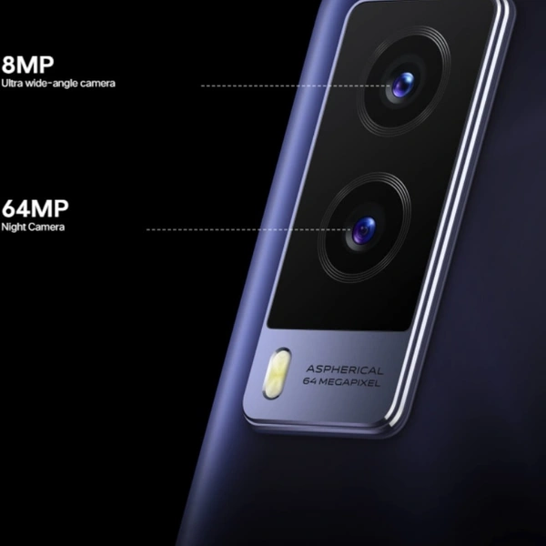 Vivo 5G V21 Model V2050 8GB+256GB  Vivo V21 With Charger, USB Cable ,Phone Case, Earphone Jackadapter, Simejection Tool, Headset, Warranty Card