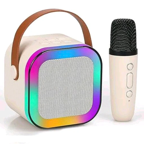 Mini Bluetooth Speaker with Wireless Mic, RGB Light, Type C Charging - SS02
