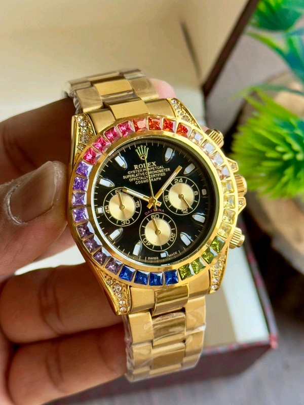 Rolex Daytona Rainbow Gold Swiss 