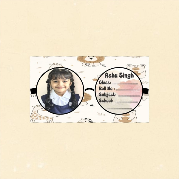 Ayodhara Customized Photo Name Sticker for kids