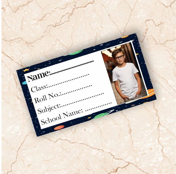 Ayodhara Customized Photo Name Slip Sticker | Pack of 60