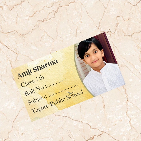 Ayodhara Name Slip Sticker | Personalized Photo Name Sticker - Pack of 60