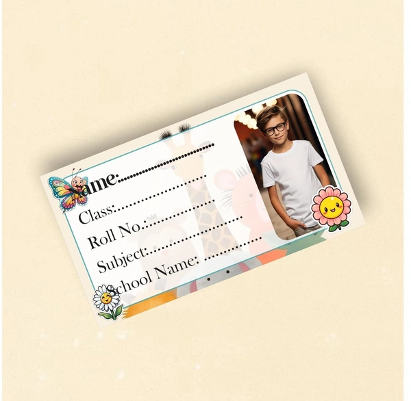 Ayodhara Personalized Photo Name Sticker for kids - Pack of 60