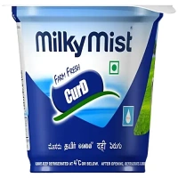 Milky Mist Farm Fresh Curd/Dahi, 400 g Cup
