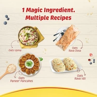 Saffola Oats | 200g | Instant Rolled |Soft & Creamy |Power of Protein, Iron & Fibre | Nutritious grain