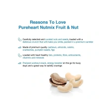 Pureheart Nutmix Fruit & Nuts (454 gm) Natural Premium Mix Nuts (Cashews, Almonds, Raisins, Cranberries) Delicious & Crunchy Dry Fruits