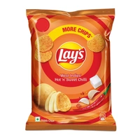 Lay's Potato Chips, Hot 'n' Sweet Chilli Pouch-80g