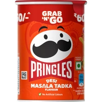  Pringles Desi Masala Tadka | Potato Chips | Desi Masala Flavoured Potato Chips | Crispy Snack |40g