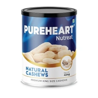 PUREHEART Nutreat Natural Cashews (454 Gm) Premium Whole Crunchy & Delicious Cashewnuts/Kaju/Dry Fruit - Pack Of 1
