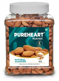 Pureheart Nutreat Natural Almonds (800g) Premium California Almond - Reusable Jar
