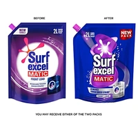 Surf Excel Matic Front Load Liquid Detergent, 2 L