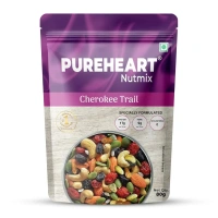 Pureheart Cherokee Premium Trail Mix | An Eclectic Mix of 8 Healthy Superfoods Nuts- Cashews, Almonds, Pistachio(80g)
