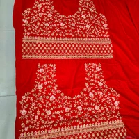 Amazing Designer BRIDAL LEHENGA - totmato red, free size