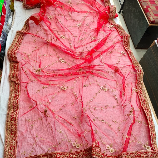 Amazing Designer BRIDAL LEHENGA - totmato red, free size