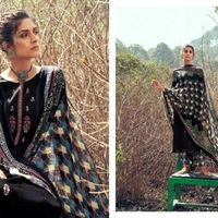 Beautifull jam Cotton Suit With Semi Pure Dupatta & Printed Bottom 