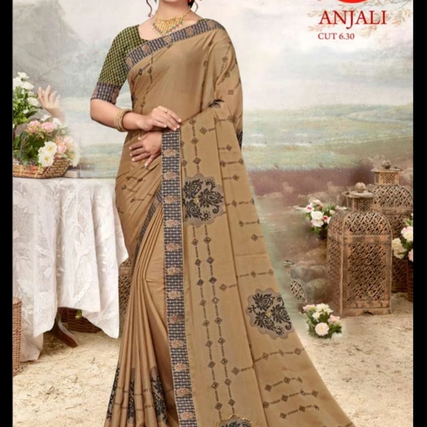 Beautifull Rangoli Silk Saree With Beautifull Work