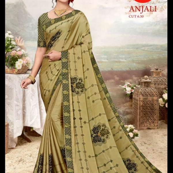 Beautifull Rangoli Silk Saree With Beautifull Work