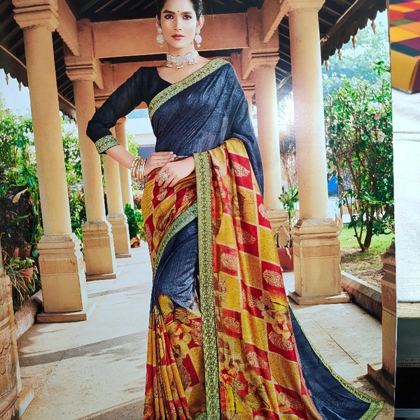 Designer Printed Saree 