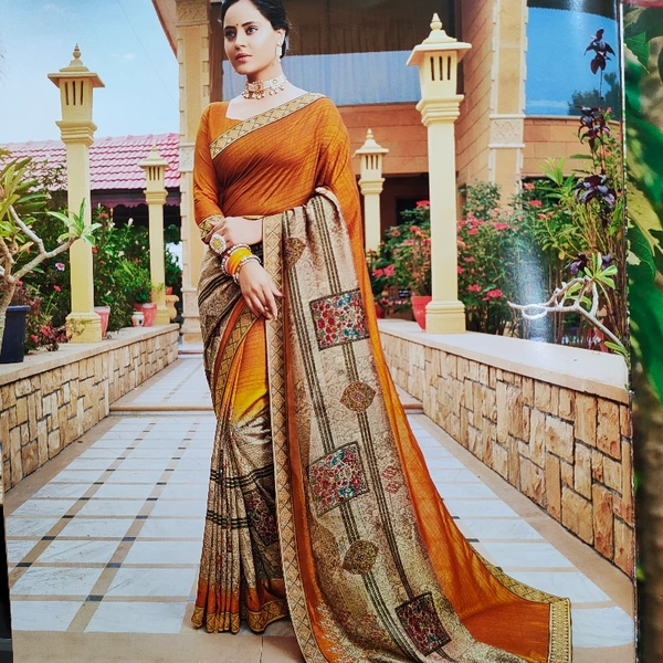 Designer Printed Saree 