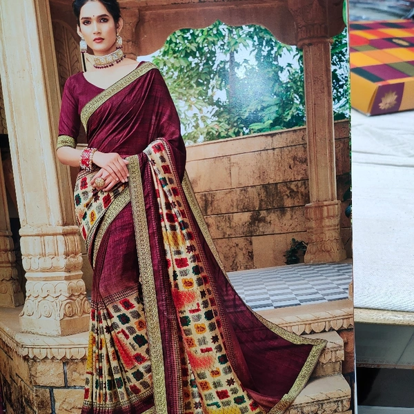 Designer Printed Saree 