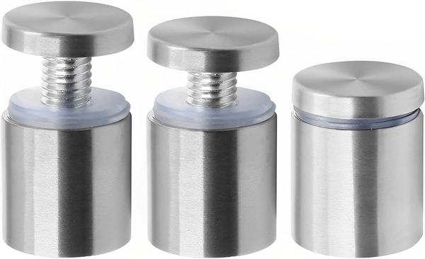 STAINLESS STEEL (25mm Rod Thickness) SPACERS MOUNT STAND OFF BOLTS SCREWS S.S. STUDS FOR GLASS/ACRYLIC SHEETS DESIGNER SHEETS -