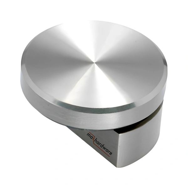 MAK HARDWARE S.S. Glass Half Round Mirror Holder Bracket/ Mirror DHABI - 8mm