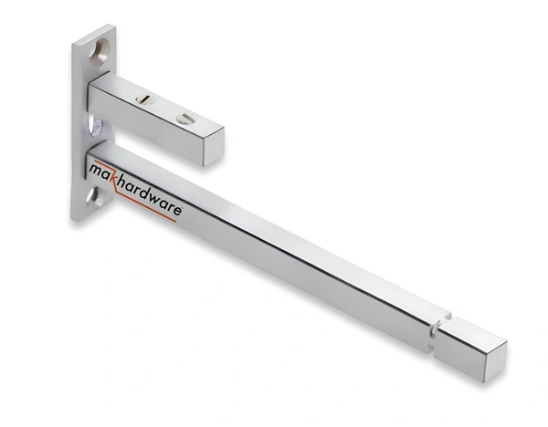Stainless Steel Glass Shelf Bracket F Type Square F BRACKET Shelf Bracket 4'' (Adjustable)