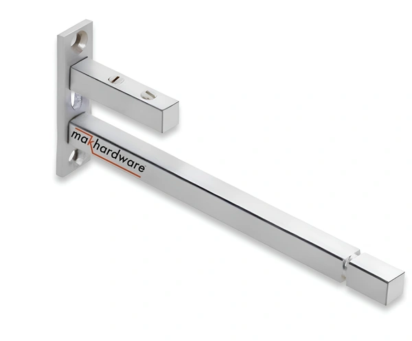 Stainless Steel Glass Shelf Bracket F Type Square F BRACKET Shelf Bracket 6'' (Adjustable)