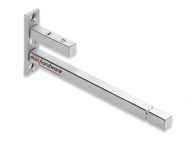 Stainless Steel Glass Shelf Bracket F Type Square F BRACKET Shelf Bracket 8'' (Adjustable)