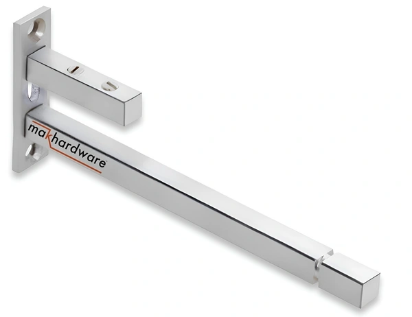 Stainless Steel Glass Shelf Bracket F Type Square F BRACKET Shelf Bracket 10'' (Adjustable)