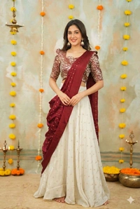 MANASA Royal Designer Lehenga Set - S