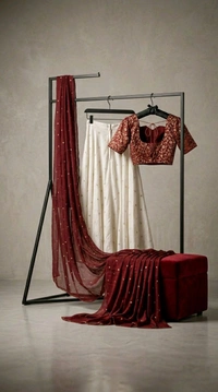 MANASA Royal Designer Lehenga Set - S