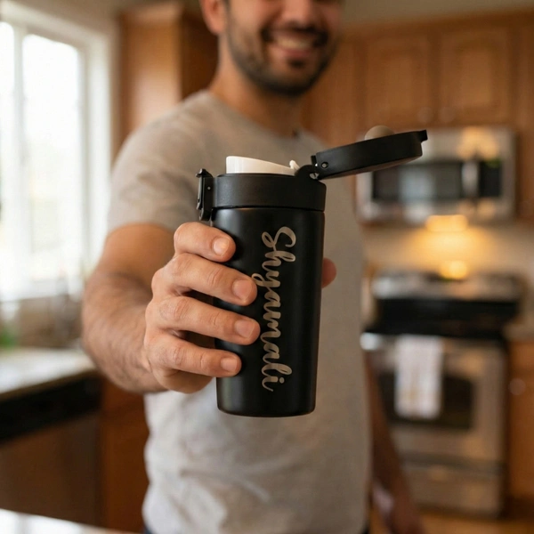 Personalized Spill-proof Insulated Signature Travel Mug