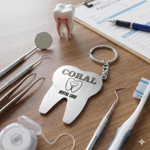 Personalised name metal Dental_doctor keychain