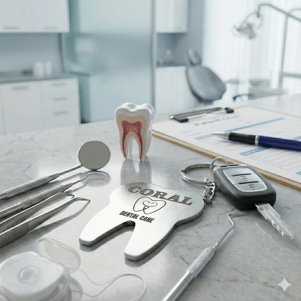 Personalised name metal Dental_doctor keychain