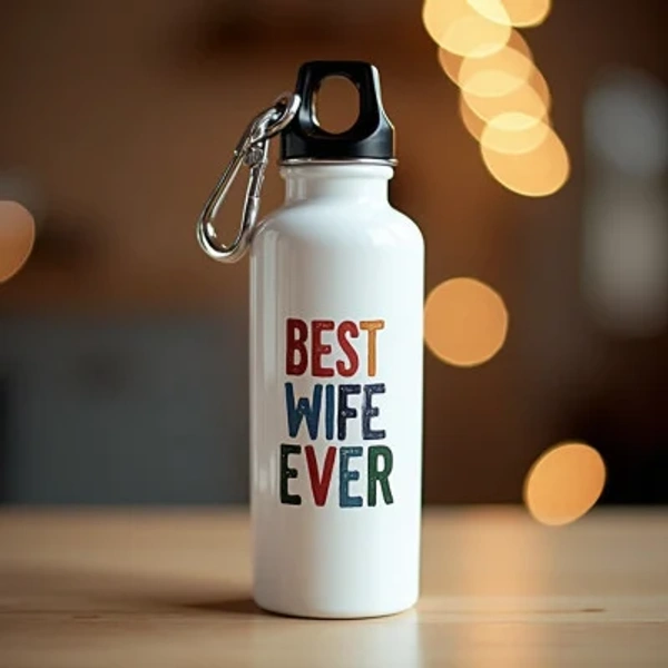 Best Wife Ever Printed Sipper Bottle