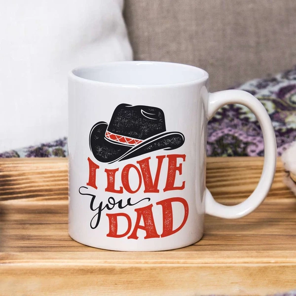 Love You Dad Ceramic Coffee Mug