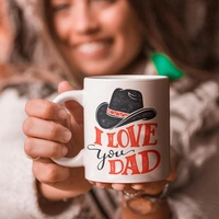 Love You Dad Ceramic Coffee Mug