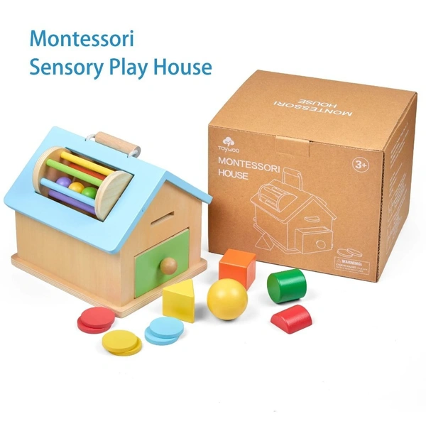 Montessori Sensory Shape Sorting Activity House