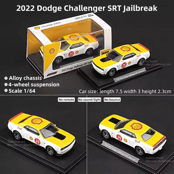 CCA 2022 Dodge Challenger SRT Jailbreak 1:64 Scale Diecast (With Acrylic Case) - Officially Licensed