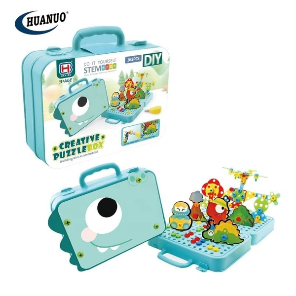 STEM Dinosaur Engineering Puzzle & DIY Building Tool Kit- 232 pcs Set