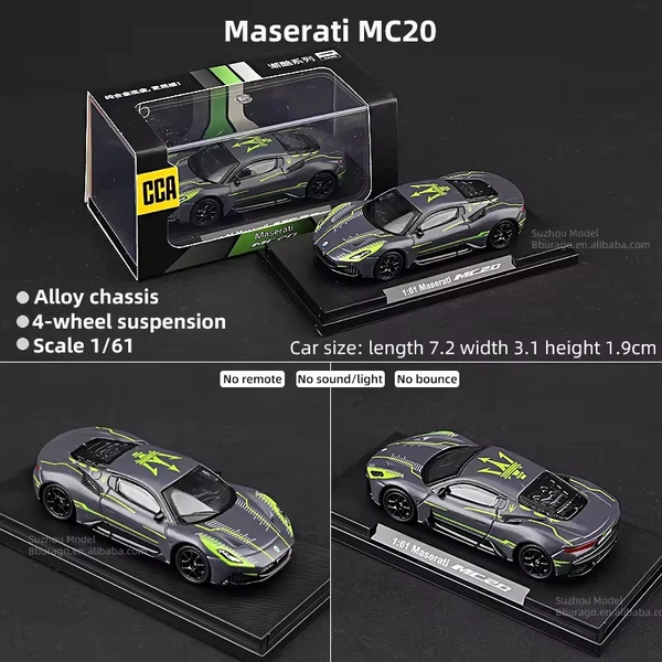 CCA Maserati MC20 1:61 Scale Diecast (With Acrylic Case) - Officially Licensed