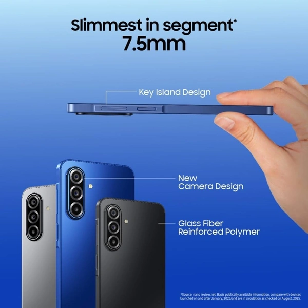 Samsung Galaxy A17 5G (Gray, 6GB RAM, 128GB Storage) | with Travel Adapter | 50 MP No Shake Camera | Gemini Live | Circle to Search | Super AMOLED | Corning Gorilla Glass Victus | 7.5mm Sleek | AI - Black