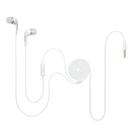 Samsung Original EHS64 Wired in Ear Earphones with Mic, Black - White