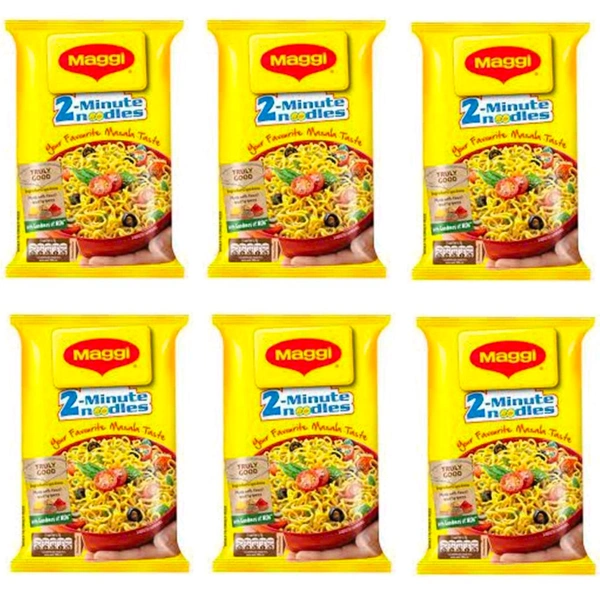 Maggi
Masala Instant Noodles Vegetarian 840 GRAMS (140G*6)
Instant Noodles Vegetarian (6 x 140 g)
