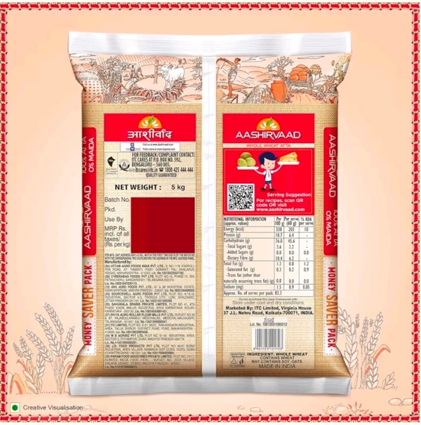 Aashirvaad Superior MP Atta, 5kg Pack