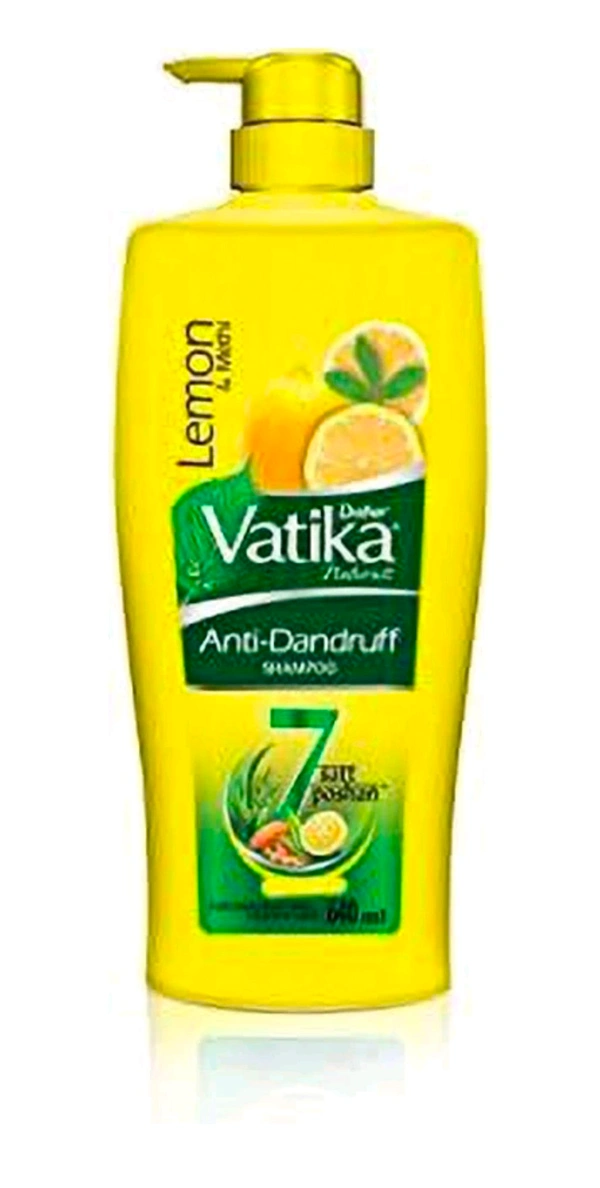 VATIKA
Anti Dandruff Shampoo, with Lemon & Methi for Dandruff Free Hair - 640ml (640 ml)